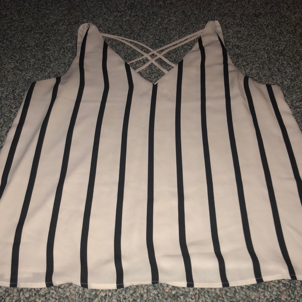 Pine striped express blouse